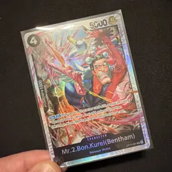Mr.2.Bon.Kurei Bentham Foil OP14-091 The Azure Sea's Seven One Piece - Image 1