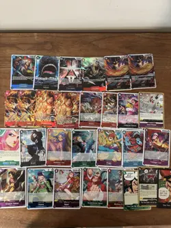 One Piece TCG 29 Card Lot Promos, Rare Foils And SR - Image 1