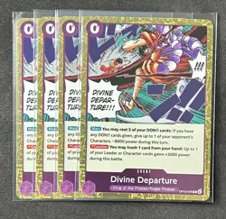 One Piece Divine Departure OP13-076 R Play Set (x4) Carrying on His Will - ENG - Image 1