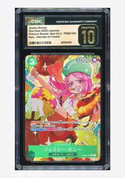 One Piece CGC 10 PRISTINE Jewelry Bonney R Alt Art 2025 PRB02-004 PRB02 Japanese - Image 1