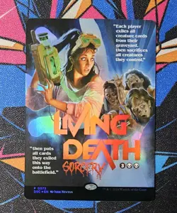 Living Death NM Borderless Showcase Foil MTG Duskmourn House of Horrors Unplayed - Image 1