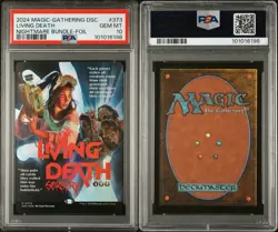 MTG Living Death #0373 Commander: Duskmourn: House of Horror Foil PSA 10 - Image 2