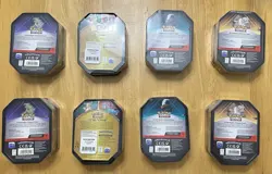 8 Pokemon TCG Tins ~ Triple Whammy Set Darkrai, Slaking, Tyranitar, & Dragonite - Image 2