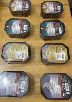 8 Pokemon TCG Tins ~ Triple Whammy Set Darkrai, Slaking, Tyranitar, & Dragonite - Image 3