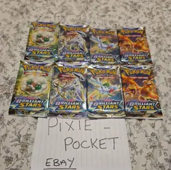 Pokemon Brilliant Stars Booster Packs x8 - New & Sealed ✅ - Image 1
