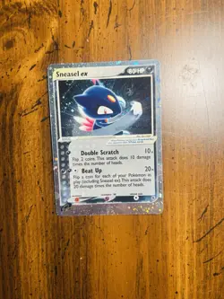 Pokemon TCG Sneasel EX Ruby and Sapphire Holo Ultra Rare Card 103/109 - Image 1