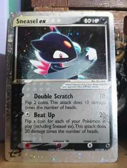 Pokemon Sneasel ex 103/109 Holo Vintage EX Team Magma vs Team Aqua Card - Image 2
