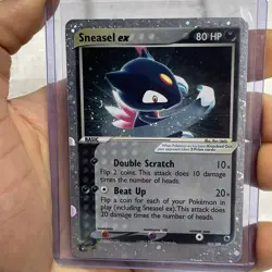 Sneasel EX 2003 Pokemon Ruby & Saphire Ultra Rare #103/109 LP Vintage Card SWIRL - Image 1
