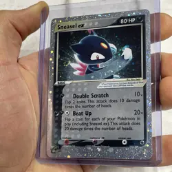 Sneasel EX 2003 Pokemon Ruby & Saphire Ultra Rare #103/109 LP Vintage Card SWIRL - Image 2