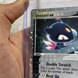 Sneasel EX 2003 Pokemon Ruby & Saphire Ultra Rare #103/109 LP Vintage Card SWIRL - Image 3