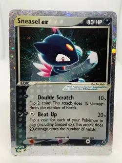 Sneasel EX 103/109 Ruby & Sapphire Holo Ultra Rare Pokemon TCG Card - Image 1