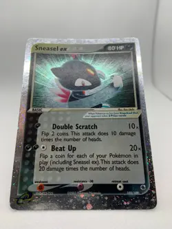 Sneasel EX 103/109 Ruby & Sapphire Holo Ultra Rare Pokemon TCG Card - Image 4