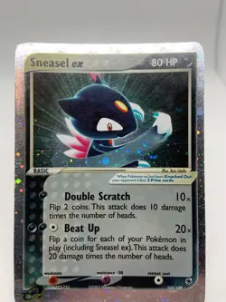 Sneasel EX 103/109 Ruby & Sapphire Holo Ultra Rare Pokemon TCG Card - Image 5