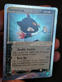 Sneasel ex 103/109 Ruby and Sapphire Ultra Rare Holo Pokemon Card LP - Image 5