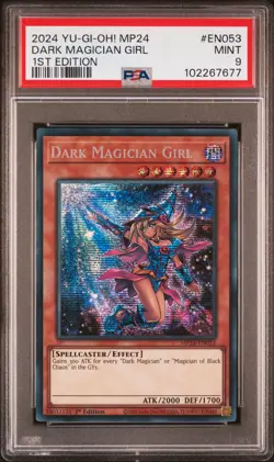 2024 YU-GI-OH! MP24-25TH ANV TIN: DUELING MIRRORS DARK MAGICIAN GIRL PSA 9 - Image 1
