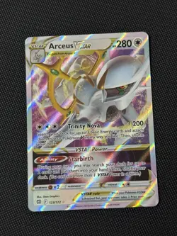Pokemon Card Arceus VSTAR 123/172 Brilliant Stars Full Art Ultra Rare Holo TCG - Image 1