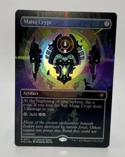 [1x] Mana Crypt - Foil - Borderless Near Mint, English Special Guest MTG Magic - Image 1