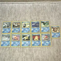Pokemon TCG Gym Heroes Lot Misty's Water Pokemon (11 Cards) - Image 1