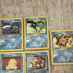 Pokemon TCG Gym Heroes Lot Misty's Water Pokemon (11 Cards) - Image 3