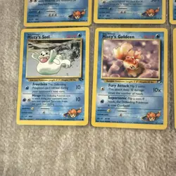 Pokemon TCG Gym Heroes Lot Misty's Water Pokemon (11 Cards) - Image 4