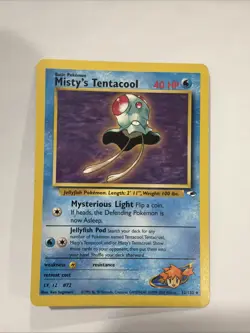 Pokemon TCG Misty's Tentacool Gym Heroes Card 32/132 Regular Rare - Image 1