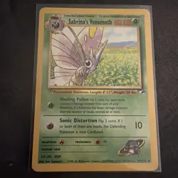 Sabrina's Venomoth 034/132 Gym Heroes Regular Pokemon Card Tcg Card - Image 1