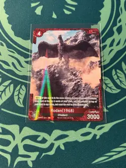 Rodan 1968 P 021+ Foil Godzilla Card Game 1st Edition Rare Parallel Battle - Image 1