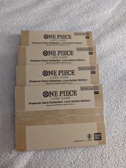 One Piece TCG Live Action Edition Premium Card Collection English Playset - Image 1