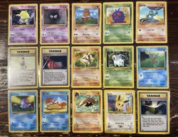 Pokemon TCG 15 Card Lot | Base Set 2 | Fossil | Jungle | LP - Moderate Condition - Image 1