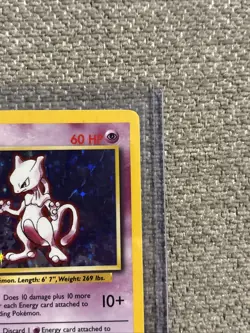 Pokemon TCG Mewtwo Holo Rare Card Base Set 10/102 Vintage Unlimited LP - Image 3