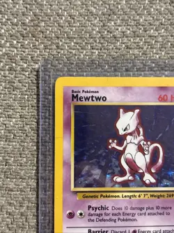 Pokemon TCG Mewtwo Holo Rare Card Base Set 10/102 Vintage Unlimited LP - Image 4