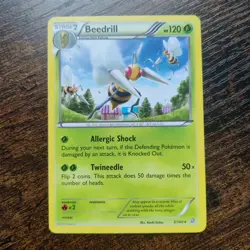 Beedrill 3/160 - LP XY Primal Clash - Pokemon 2015 Rare TCG Card - Image 1
