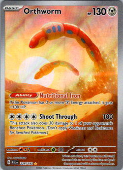 Orthworm - 224/193 - Pokemon Paldea Evolved Illustration Rare Card NM - Image 1