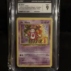 Pokemon TCG Mr. Mime 013/034 Classic Holo Trading Card Slab CGC Mint 9 - Image 1