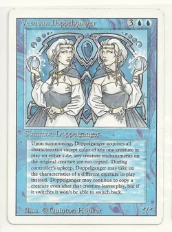 MTG REVISED 1x NM-/LP Vesuvan Doppelganger Magic the Gathering Card Copy Creatur - Image 1