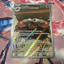 Pokemon TCG Crustle Rare Holo Illustration Card 186/182 Sv10: Destined Rivals NM - Image 1