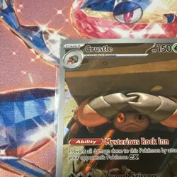 Pokemon TCG Crustle Rare Holo Illustration Card 186/182 Sv10: Destined Rivals NM - Image 3