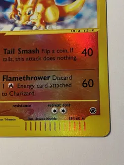 CHARIZARD 39/165 - REVERSE HOLO RARE - EXPEDITION - eREADER POKEMON CARD - NM/M - Image 3