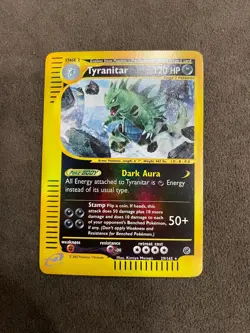 Tyranitar 29/165 Reverse Holo Expedition eReader Set Pokemon Card TCG NM - Image 1