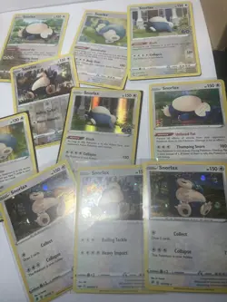 Snorlax 10 Card Lot Non-holo Pokemon TCG - Image 1