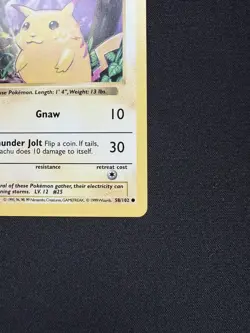 Mint/NM - Pikachu - 58/102 - Shadowless Yellow Cheeks - Base Set - Pokemon Card - Image 4