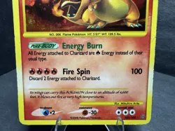 Pokemon TCG Charizard 103/100 Stormfront Holo Card Secret Rare Damaged - Image 5