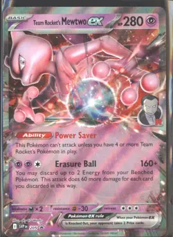 NM pokemon SV: Scarlet & Violet Promo Cards Promo Team Rocket's Mewtwo ex 205 - Image 1