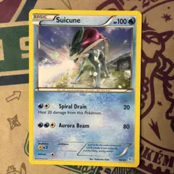 Suicune 14/30 XY Trainer Kit: Pikachu Libre & Suicune Pokemon Card - Image 3