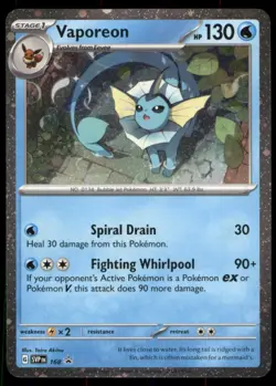 Vaporeon - (Cosmos Holo) Promo SV: Scarlet & Violet Promo Cards 168 NM - Image 1