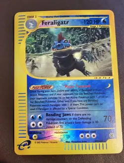 Pokemon TCG Feraligatr Reverse Holo Card 47/165 Expedition LP 🔥 - Image 1