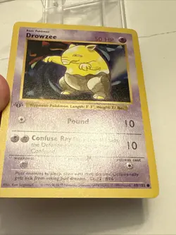 Pokemon Drowzee 1st Edition Base Set 49/102 Shadowless Card - Image 5