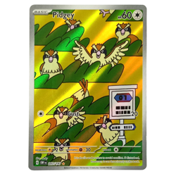 Pokemon TCG Pidgey SV03 Obsidian Flames Holo Illustration Art Rare Card 207/197 - Image 1