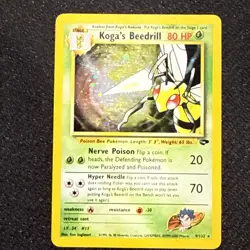 #4 Koga's Beedrill 9/132 Gym Challenge 2000 Holo Rare WOTC Pokemon Card TCG - LP - Image 1