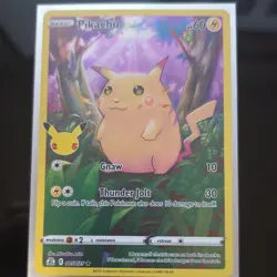 Pikachu 005/025 Celebrations Holo Rare 25th Anniversary Pokemon TCG Card - Image 1